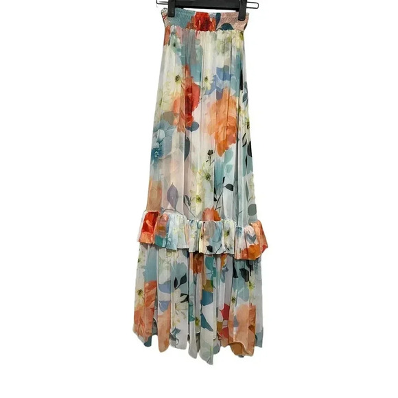 CHARO RUIZ IBIZA Rita tiered  Georgette Maxi Skirt Size XS - Picture 4 of 8